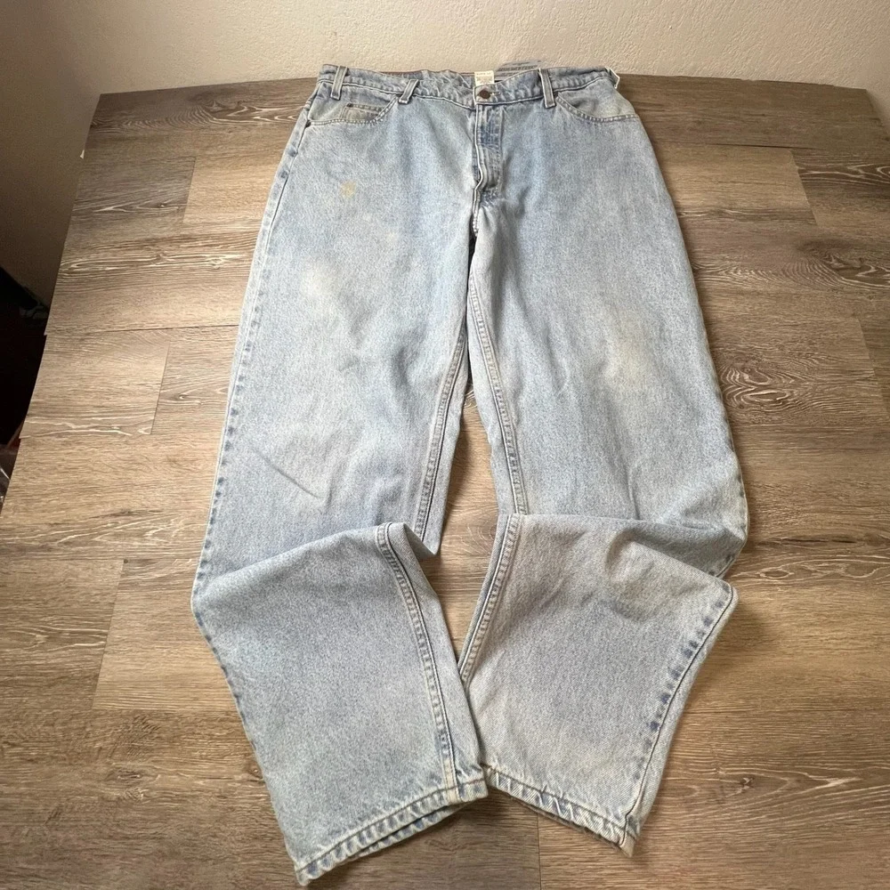 Levi's 560 Jeans Mens 38x32 Light Wash Loose Fit Tapered Leg Vintage 90s Baggy